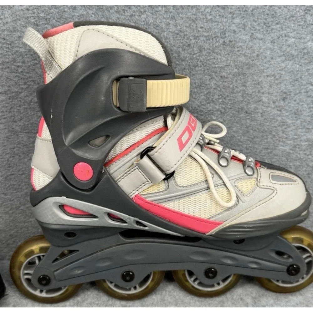 DBX Recruit Inline Skates Mothership Wheels Women's Size 7 Pink Gray